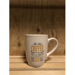 BASKILI PORSELEN KUPA BEYAZ