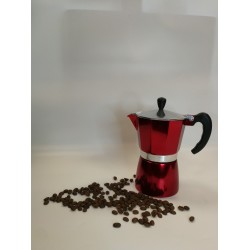 Moka Pot 3 Fincan Kırmızı